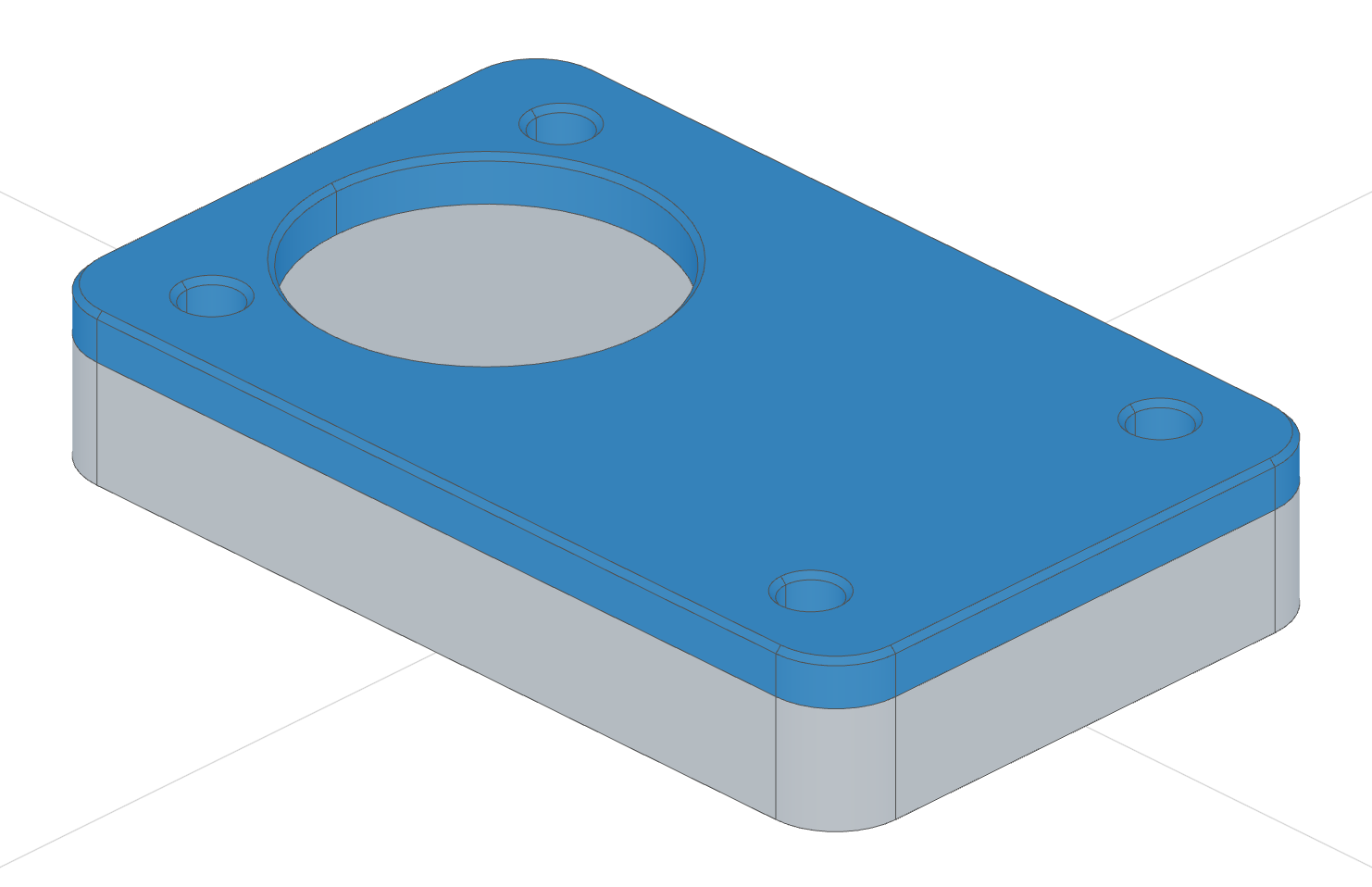 Cover fastened onto the base plate