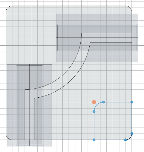 Corner block sketch
