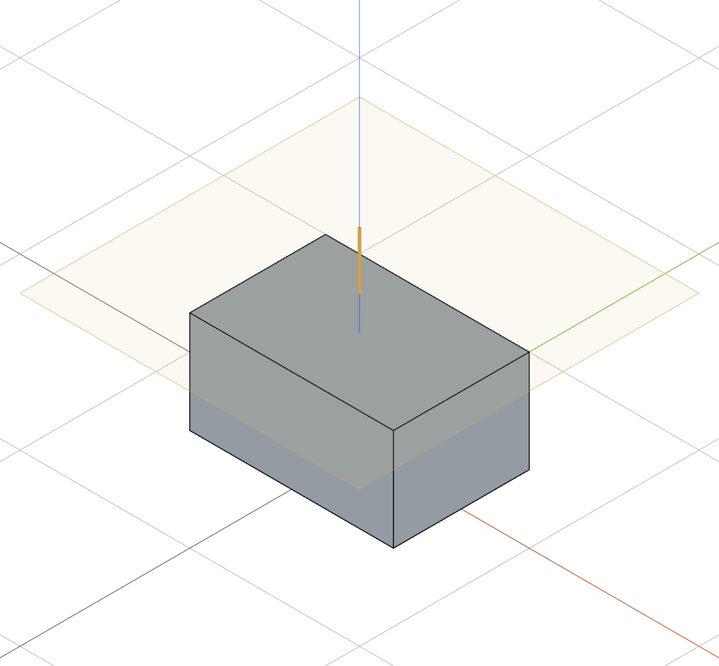 A block with a plane 20 above its top face