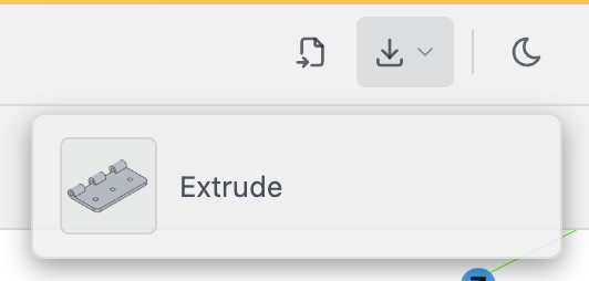 Export menu