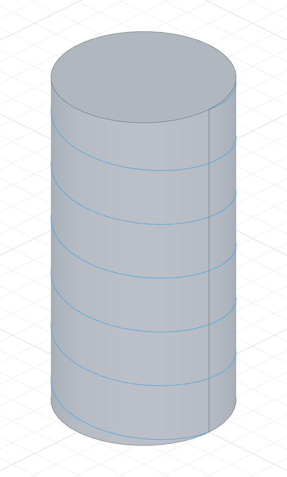 Helix from a cylindrical face