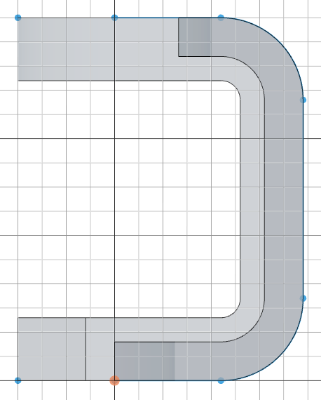 Rib profile sketch