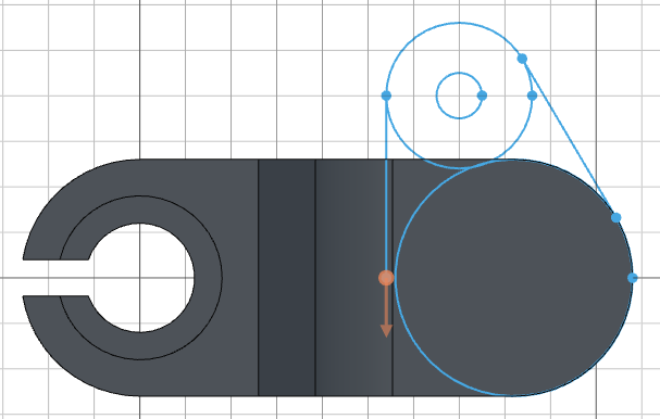 Second tangent line