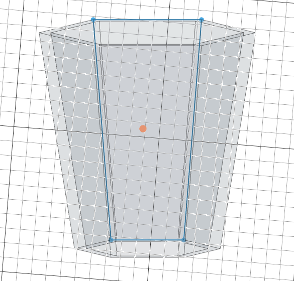 Projected face outline