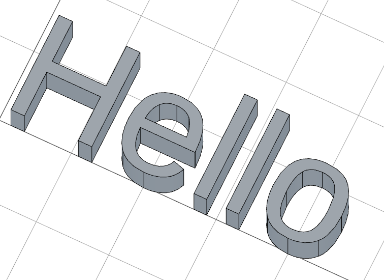 text example