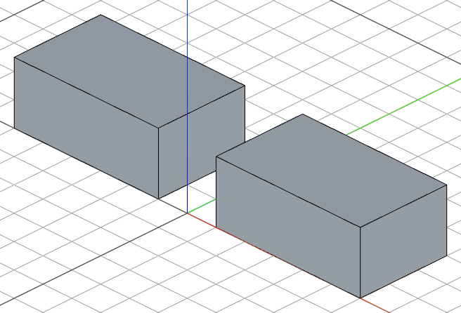 Mirrored shape