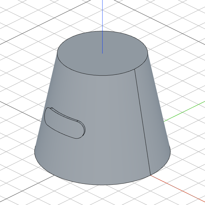Slot wrapped onto a cone