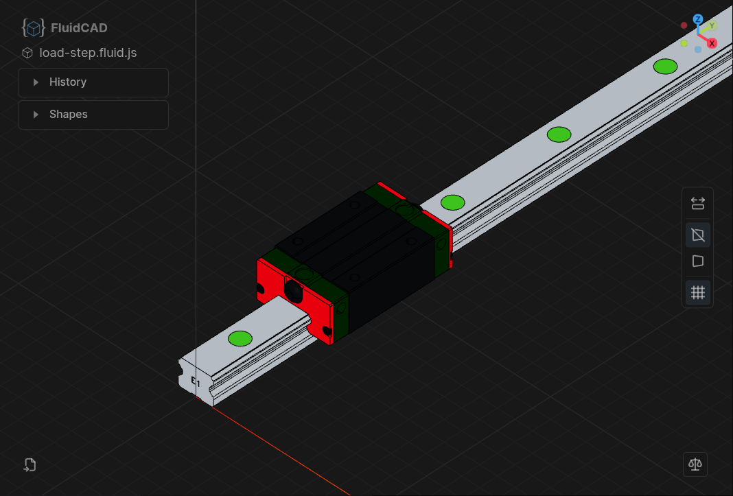 FluidCAD STEP Import / Export